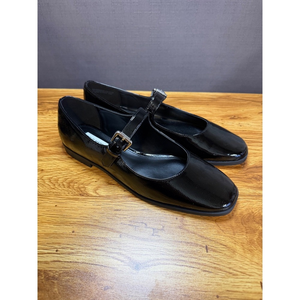 Steve Madden Women's Black Solanna Patent‎ Leather Mary Janes Sz 9.5 NWOTS